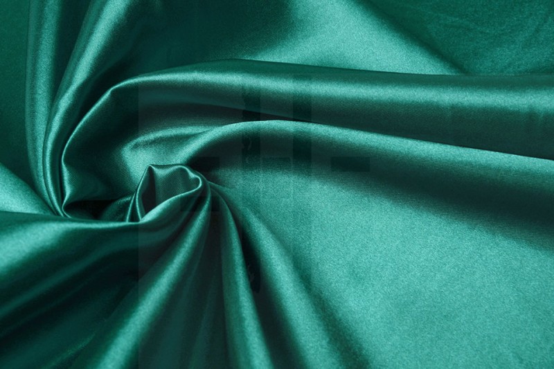  Dekor szatén anyag - Zöld